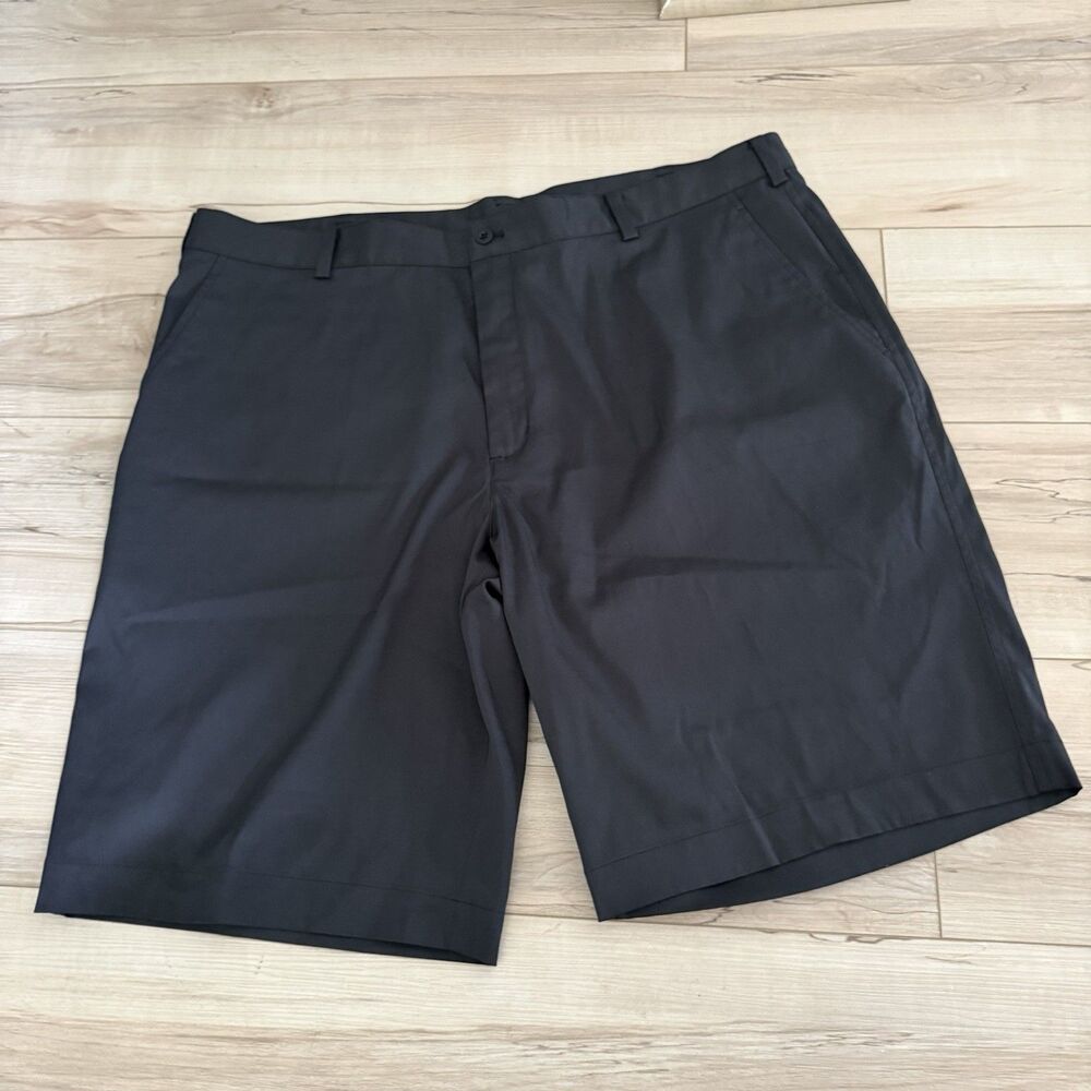 Nike Golf Shorts Men's 40 Dri-Fit Flat Front Black Preppy Nike Fit Dry